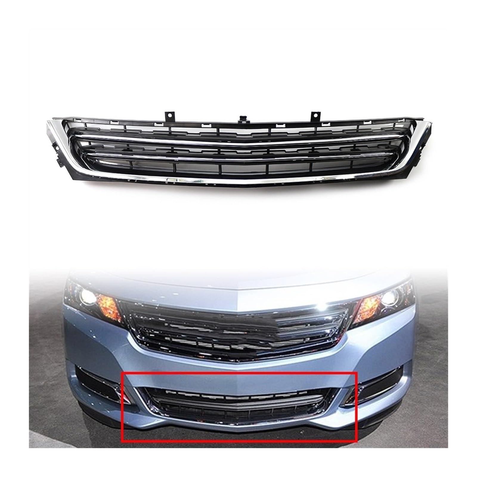 シボレー フロントバンパー グリルカバー グリル Fits 16-18シボレーカマロ1LEスタイルフロントバンパーカバー未